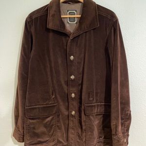 Vintage 1970s Christian Dior Brown Velvet Overcoat